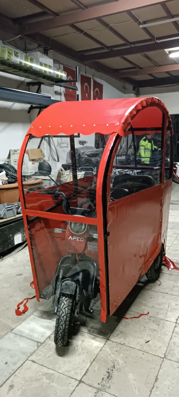 3 Tekerli Motor Tente Kaplama
